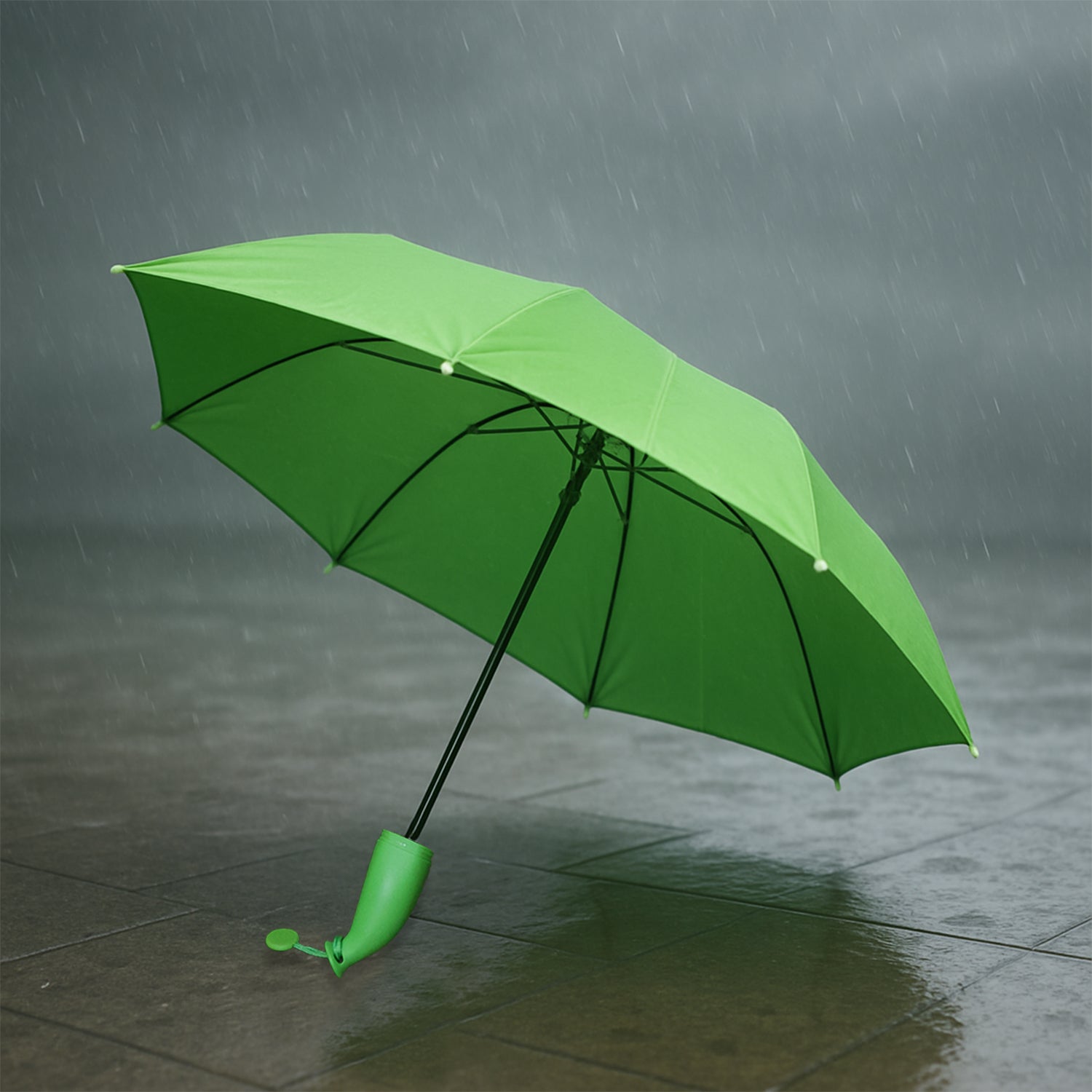 Green Stylish Banana Shaped Mini Foldable Umbrella Green Stylish Banana Shaped Mini Foldable Umbrella